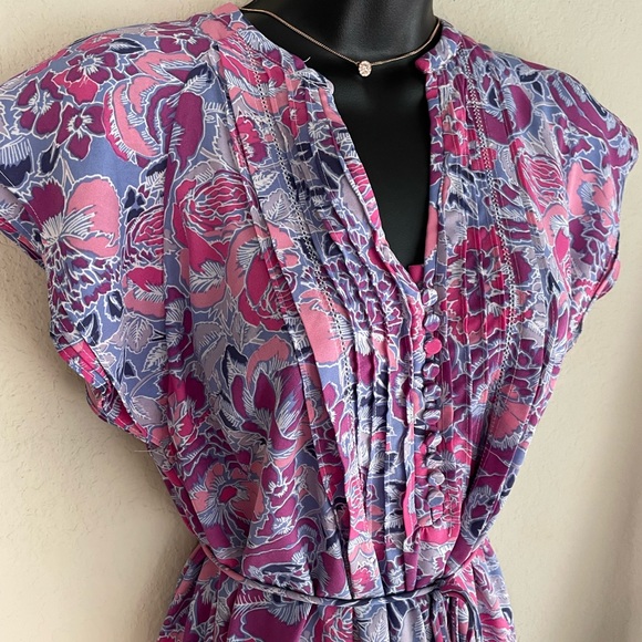 Floral tie waist dress size Small - Picture 2 of 4